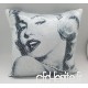 Touche de créativité "Marilyn Monroe" sirène réversible Coussin à sequins avec 400 g Remplissage inclus | 40 x 40 cm | Verso Argent Révélé par brossage la Paillettes dans un Sens - B078J6791W